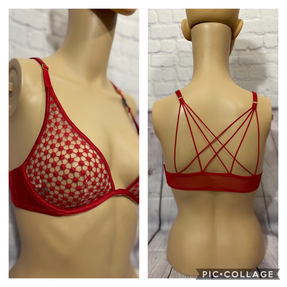 Victoria’s Secret red unlined bra. NWT